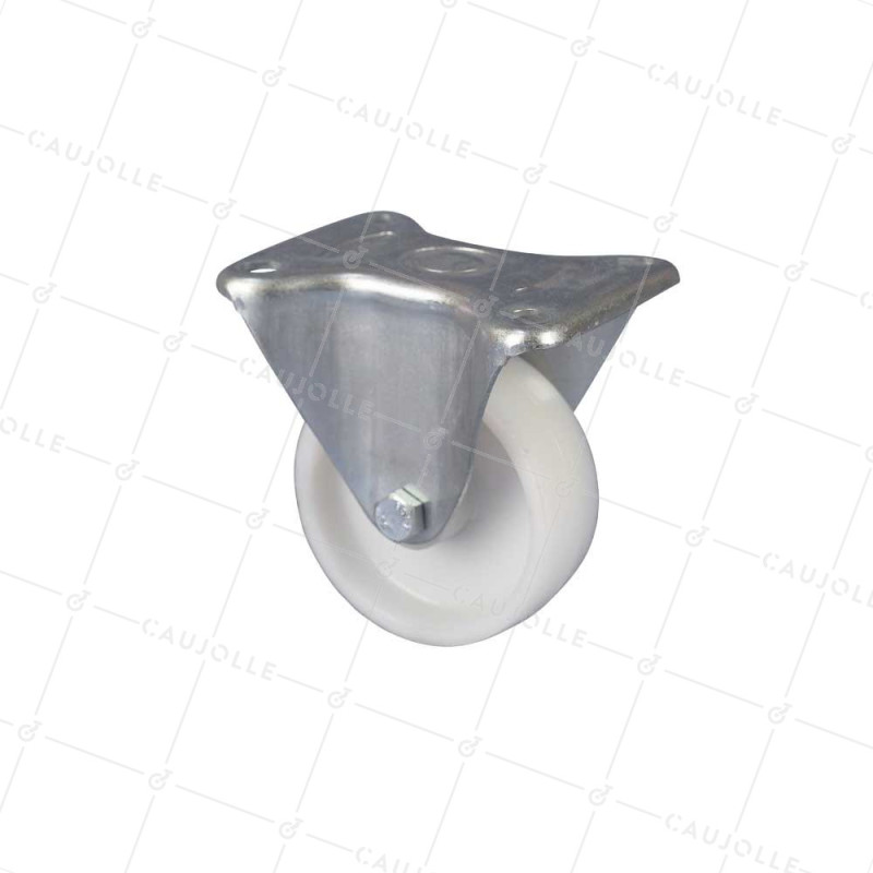 ROULETTE FIXE RENFORCEE EN NYLON DIAMETRE 100 MM CHARGE 180 KG - S7N 100R