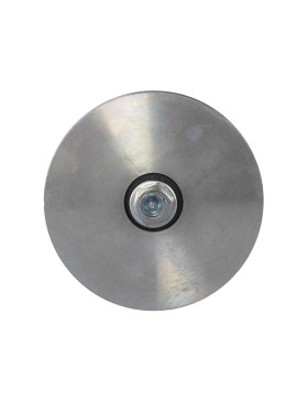 WIDE GATE WHEEL WITH SQUARE GROOVE DIAMETER 160 MM FOR SQUARE RAIL OF 20 MM LOAD 1.6T AXLE 16 MM - GAGC160L