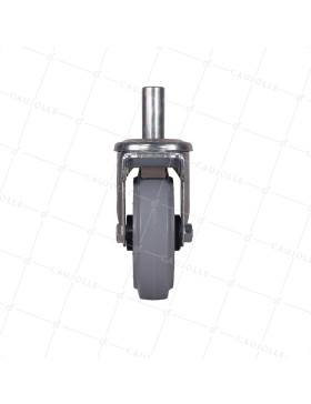 ROULETTE A TIGE LISSE DE 22 MM NON TACHANTE POUR ECHAFAUDAGE TUBULAIRE - S06NS 125GRIS TAF ACIER 22X50