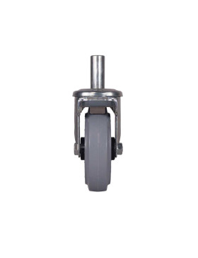 ROULETTE A TIGE LISSE DE 22 MM NON TACHANTE POUR ECHAFAUDAGE TUBULAIRE - S06NS 125GRIS TAF ACIER 22X50