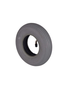ENSEMBLE ANTI-TRACE PNEU LIGNÉ + CHAMBRE À AIR DIAMÈTRE 200 MM (200 x 50) 2 PLIS VALVE PARALLELLE 7768
