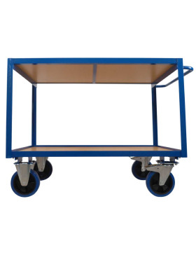 CHARIOT DE MAGASINAGE ROUE ANTI TACHES CHARGE 300 KG PLATEAU 1200X800