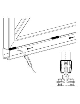 WELDING RAIL FOR SELF-SUPPORTING GATE LENGTH 3M MEDIUM SERIES LOAD 600 KG