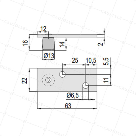 Brass Pivot Floor Guide for Pivot Door & Gate