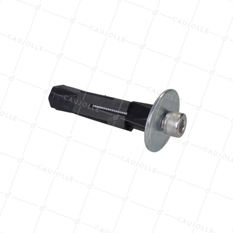EXPANDABLE STAINLESS STEEL FIXING SLEEVE FOR SQUARE TUBE OF 19 MM to 22 MM INSIDE AND Castor WITH A HOLE OF 10 to 12 MM - DEX C19-22 STAINLESS STEEL • Caujolle