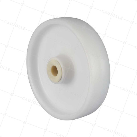 Wheel POLYPROPYLENE DIAMETER 200 MM LOAD 200 KG FOR AXLE OF 20 MM - S2450P 200/49 LM60 L20 • Caujolle