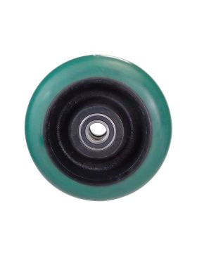 ROUE EN FONTE ET POLYURETHANE ELASTIQUE HAUTE PERFORMANCE DIAMETRE 250 MM CHARGE 1300 KG - SFPU 250/75 BGE ROND VERT