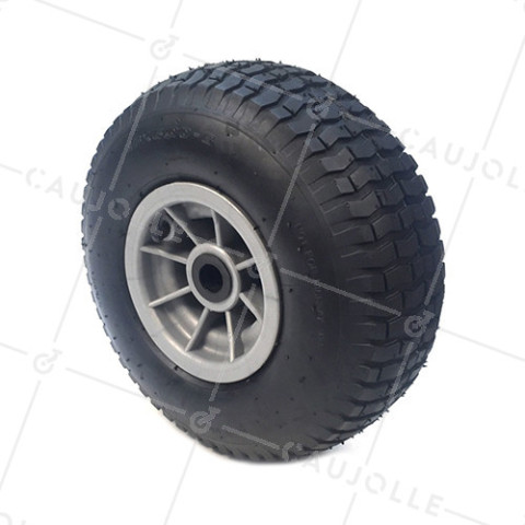 ROUE GONFLÉE A CRAMPONS DIAMÈTRE 340 MM CHARGE 260KG AXE 20MM - ROUE DUMPER 15x6.00 R20/90 • Caujolle