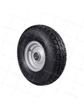 ROUE DE MOBIL HOME PNEU DELI TIRE JANTE TÔLE DIAMÈTRE 548 MM CHARGE 2750KG AXE 35 MM A BILLES 6.00-9 • Caujolle