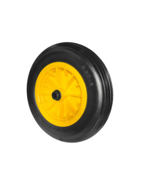 ROUE DE BROUETTE INCREVABLE PETIT FORMAT DIAMETRE 370 MM ALÉSAGE 14 CHARGE 150 KG - S6000 3.50/8 L14
