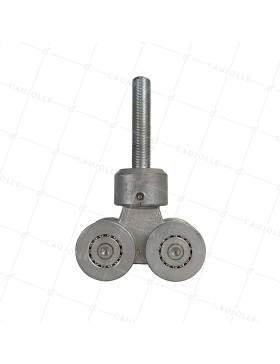 CHARIOT PIVOTANT 4 GALETS POUR PORTE COULISSANTE SUSPENDUE DE 750KG - CHARIOT PIV 4 GAL GRAND