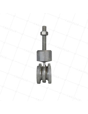 SWIVEL CARRIAGE WITH 4 ROLLERS FOR 650KG SUSPENDED SLIDING DOOR - SWIVEL CARRIAGE 4 ROLLERS MEDIUM