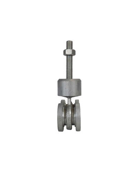 CHARIOT PIVOTANT 4 GALETS POUR PORTE COULISSANTE SUSPENDUE DE 650KG - CHARIOT PIV 4 GAL MOYEN