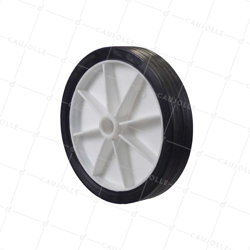 Wheel FOR PVC HANDLING WHITE RIM DIAMETER 200 MM LOAD 100 KG AXLE 20 MM - S2000PVC 200 A20 WHITE