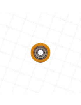 Wheel IN POLYURETHANE DIAMETER 30 MM LOAD 30 KG Bearing BALL BEARINGS OF 8 MM - Wheel 30/11 LM 8 RB8 PU ORANGE