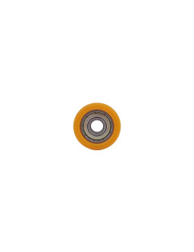 Wheel IN POLYURETHANE DIAMETER 30 MM LOAD 30 KG Bearing BALL BEARINGS OF 8 MM - Wheel 30/11 LM 8 RB8 PU ORANGE