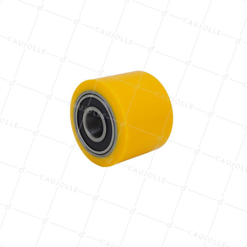 ROUE DE TRANSPALETTE DIAMÈTRE 50 MM CHARGE 130 KG AXE 15 MM BILLES - GTP 50/40 LM40 RB15 • Caujolle