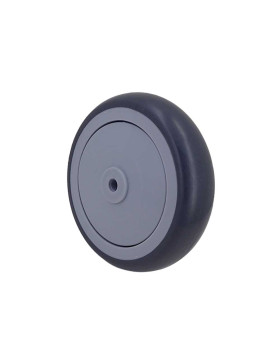 Wheel SILENT RUBBER Bearing BALL BEARING DIAMETER 100 MM LOAD 100 KG SHAFT 8 MM - Wheel GRAY CHU 125/32 LM 40 RB 8