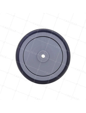 ROUE CAOUTCHOUC SILENCIEUSE ROULEMENT À BILLES DIAMÈTRE 100 MM CHARGE 100 KG AXE 8 MM - GALET GRIS CHU 125/32 LM 40 RB 8