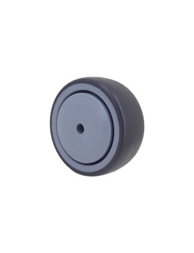 GALET EN CAOUTCHOUC SOUPLE ANTI-USURE ET NON TACHANT DIAMÈTRE 80MM À FIXATION DE 8 MM - GAL S15 80 RB