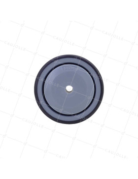 Wheel SOFT RUBBER WEAR-RESISTANT AND NON-STAINING DIAMETER 80MM WITH 8MM FIXING - GAL S15 80 RB