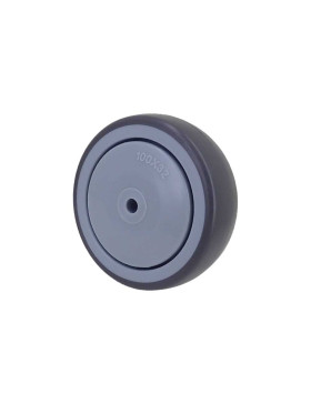 Wheel SOFT RUBBER WEAR-RESISTANT AND NON-STAINING DIAMETER 100MM WITH 8 MM FIXING - GAL S15 100 RB