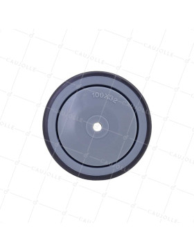 Wheel SOFT RUBBER WEAR-RESISTANT AND NON-STAINING DIAMETER 100MM WITH 8 MM FIXING - GAL S15 100 RB