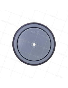 GALET EN CAOUTCHOUC SOUPLE ANTI-USURE ET NON TACHANT DIAMÈTRE 125MM À FIXATION DE 8 MM - GAL S15 125 RB