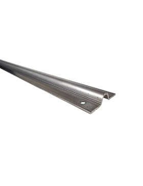 304 STAINLESS STEEL RAIL TO SCREW FOR WHEEL WITH ROUND GROOVE OF 16 MM - GR 16