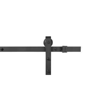 KIT COMPLET SANS POIGNEE A GALANDAGE EN U POUR PORTE COULISSANTE SUSPENDUE DESIGN LONGUEUR 2 M CHARGE 100KG -