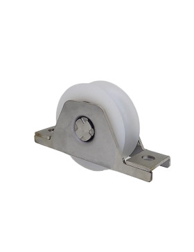 FRAME FOR RECESS GATE WITH WHEEL DIAMETER 80MM IN NYLON WITH ROUND GROOVE OF 20MM AND STAINLESS STEEL FRAME LOAD 650KG - MTSP