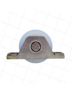 FRAME FOR RECESS GATE WITH WHEEL DIAMETER 80MM IN NYLON WITH ROUND GROOVE OF 20MM AND STAINLESS STEEL FRAME LOAD 650KG - MTSP