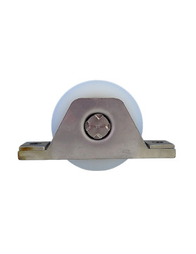 FRAME FOR RECESS GATE WITH WHEEL DIAMETER 80MM IN NYLON WITH ROUND GROOVE OF 20MM AND STAINLESS STEEL FRAME LOAD 650KG - MTSP