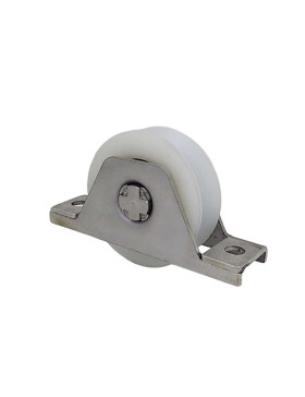 FRAME FOR EMBEDDED GATE WITH WHEEL DIAMETER 80MM IN NYLON WITH GROOVE V AND STAINLESS STEEL FRAME LOAD 650KG - MTSPE GV80 NYLON