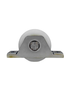FRAME FOR EMBEDDED GATE WITH WHEEL DIAMETER 80MM IN NYLON WITH GROOVE V AND STAINLESS STEEL FRAME LOAD 650KG - MTSPE GV80 NYLON