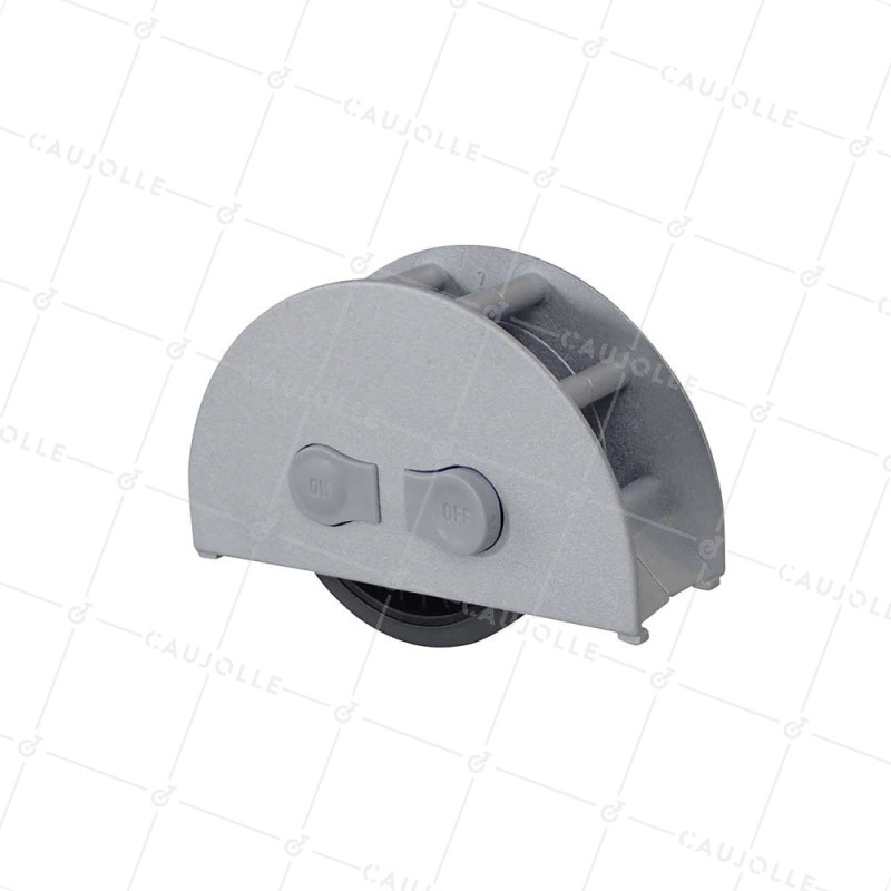 Castor Built-in with ON/OFF Brake | 30mm Panel