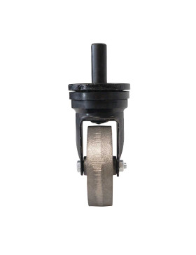 ROULETTE VINTAGE EN FONTE DIAMÈTRE 100MM CHARGE 250KG À TIGE LISSE DE 20 MM - INDUS STYL 100 TL 20 A SOUDER