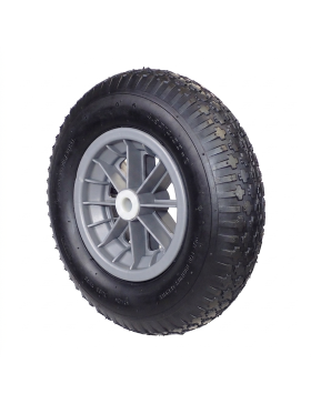 Wheelbarrow wheel INFLATED AND TREAD PNEUMATIC 4PR DIAMETER 400 MM LOAD 150 KG FOR AXLE OF 32 MM - S1006P 400 L32/74 4PR AGRICUL