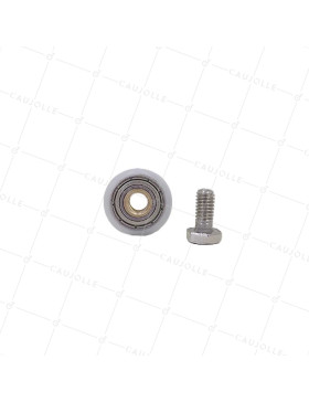 GALET PORTE DE DOUCHE EPAULE FILETE DIAM 20/5.5 LM11 M6 + BOULON
