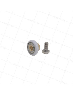 GALET PORTE DE DOUCHE EPAULE FILETE DIAM 20/5.5 LM11 M6 + BOULON