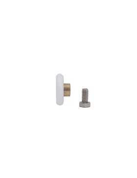 Wheel SHOWER DOOR THREADED SHOULDER DIAM 27/5.5 LM10 M6 + BOLT