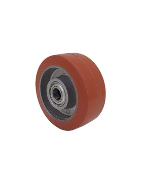 RUBBER ROLLER HIGH TEMPERATURE 280°C DIAMETER 100 MM WITH 15 MM BALL BEARINGS