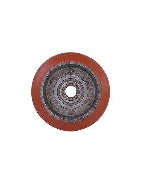 RUBBER ROLLER HIGH TEMPERATURE 280°C DIAMETER 100 MM WITH 15 MM BALL BEARINGS