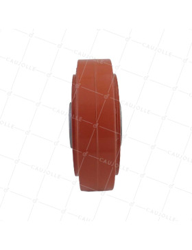 GALET CAOUTCHOUC HAUTE TEMPÉRATURE 280°C DIAMÈTRE 160/50 AVEC ROULEMENTS À BILLES 20MM