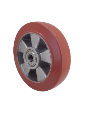 GALET CAOUTCHOUC HAUTE TEMPÉRATURE 280°C DIAMÈTRE 200/50 AVEC ROULEMENTS À BILLES 20MM