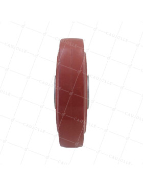 GALET CAOUTCHOUC HAUTE TEMPÉRATURE 280°C DIAMÈTRE 200/50 AVEC ROULEMENTS À BILLES 20MM