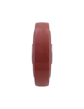 GALET CAOUTCHOUC HAUTE TEMPÉRATURE 280°C DIAMÈTRE 200/50 AVEC ROULEMENTS À BILLES 20MM