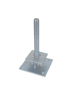 ADJUSTABLE LEVELING FOOT FOR CONTAINERS