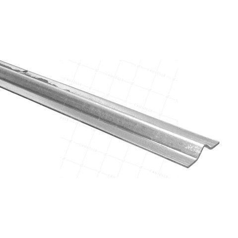 STAINLESS STEEL 304 RAIL TO SCREW FOR WHEEL WITH GROOVE LENGTH 3M • Caujolle
