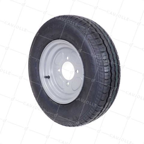 ROUE DE REMORQUE ROUTIÈRE PREMIUM DIAMÈTRE 500 MM CHARGE 475KG AXE 85 MM - S2921 145R10 G VITESSE • Caujolle